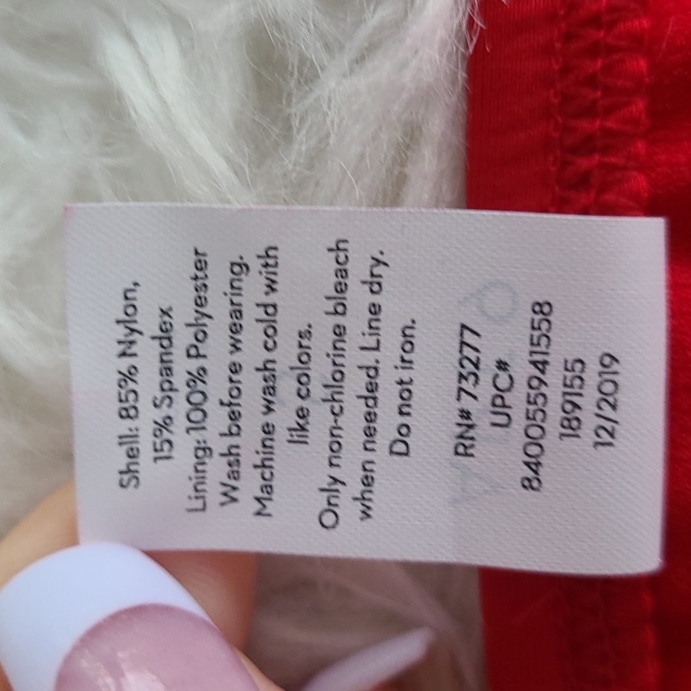 Apt.9  Hipster Swim Bottom  NWT.        Size Small.   Red - Picture 6 of 6